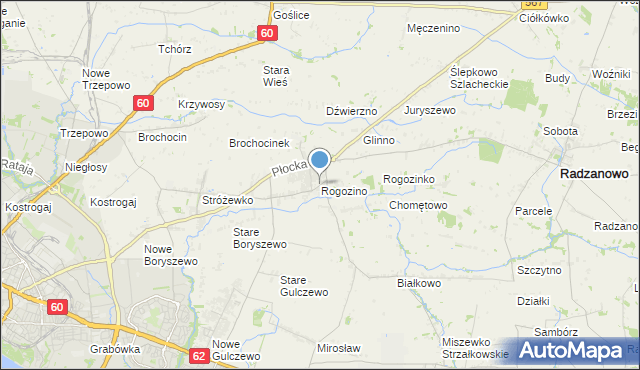mapa Rogozino, Rogozino na mapie Targeo
