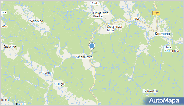 mapa Rozstajne, Rozstajne na mapie Targeo