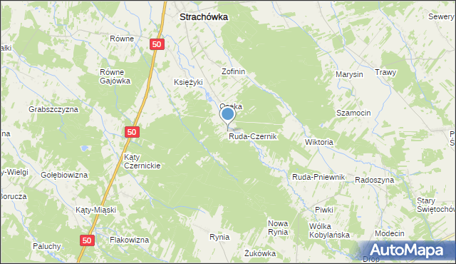 mapa Ruda-Czernik, Ruda-Czernik na mapie Targeo