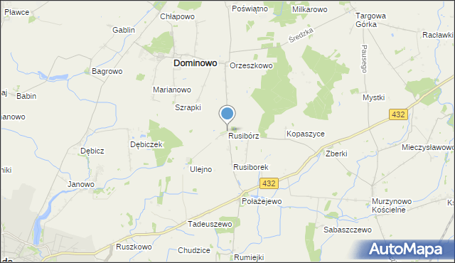 mapa Rusibórz, Rusibórz na mapie Targeo