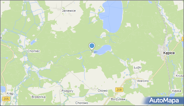 mapa Rybakówka-Osowo, Rybakówka-Osowo na mapie Targeo