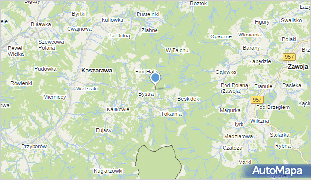 mapa Ryszkówka, Ryszkówka na mapie Targeo