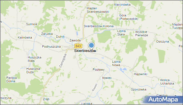 mapa Sady, Sady gmina Skierbieszów na mapie Targeo