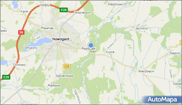 mapa Sąpole, Sąpole na mapie Targeo