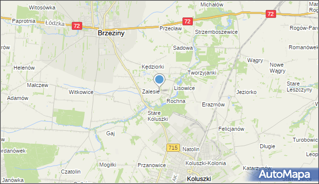 mapa Ścibiorów, Ścibiorów na mapie Targeo