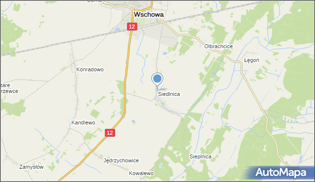 mapa Siedlnica, Siedlnica na mapie Targeo