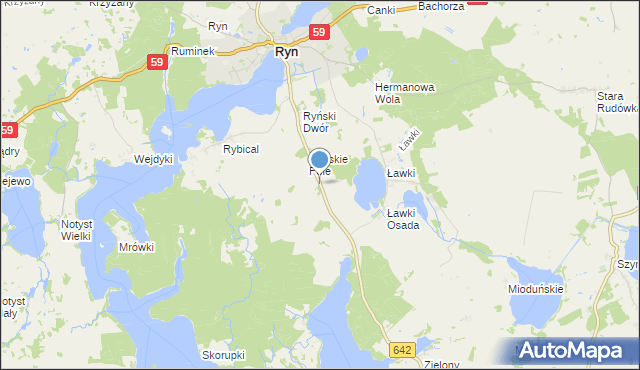 mapa Siejkowo, Siejkowo na mapie Targeo