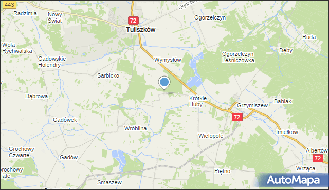 mapa Sierpik, Sierpik na mapie Targeo