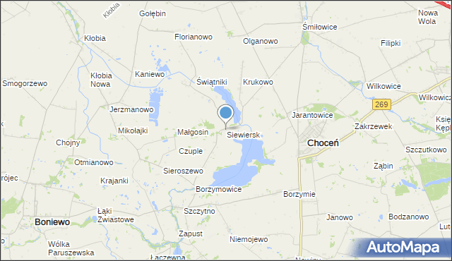 mapa Siewiersk, Siewiersk na mapie Targeo