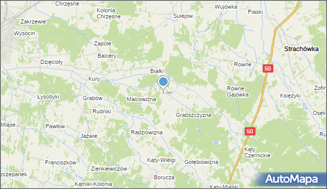 mapa Sitnianka, Sitnianka na mapie Targeo