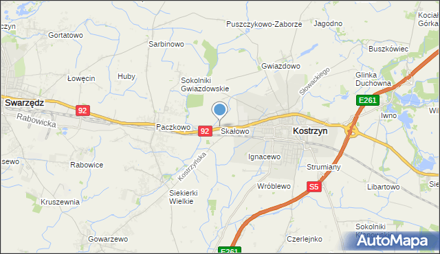 mapa Skałowo, Skałowo na mapie Targeo