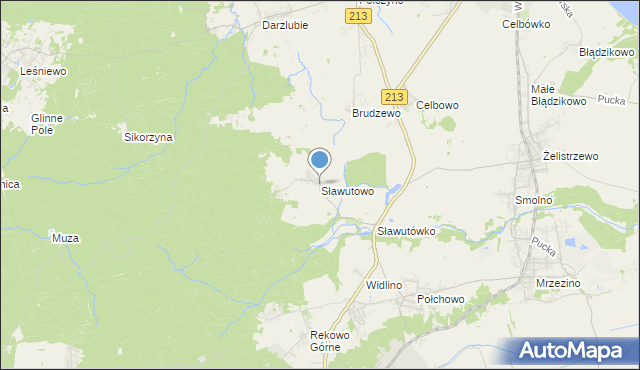 mapa Sławutowo, Sławutowo na mapie Targeo