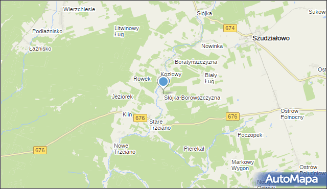 mapa Słójka-Borowszczyzna, Słójka-Borowszczyzna na mapie Targeo