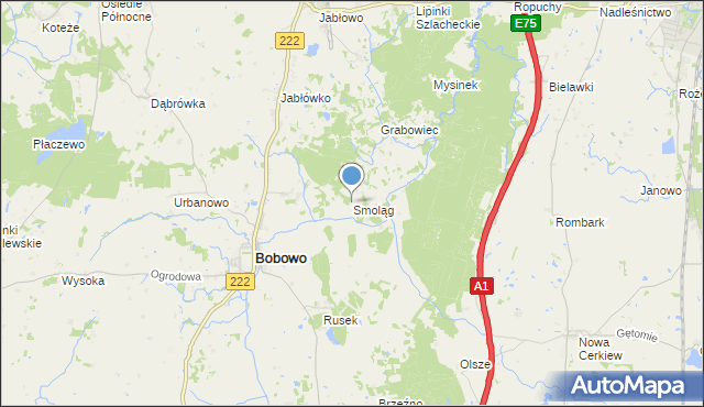 mapa Smoląg, Smoląg na mapie Targeo