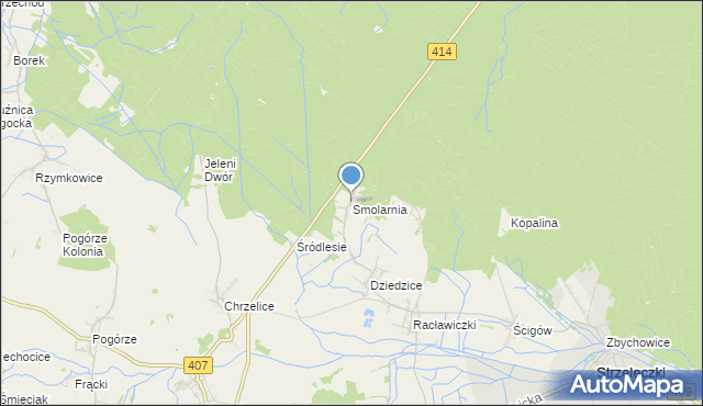 mapa Smolarnia, Smolarnia gmina Strzeleczki na mapie Targeo