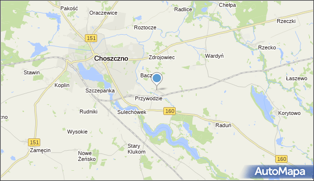 mapa Smoleń, Smoleń gmina Choszczno na mapie Targeo