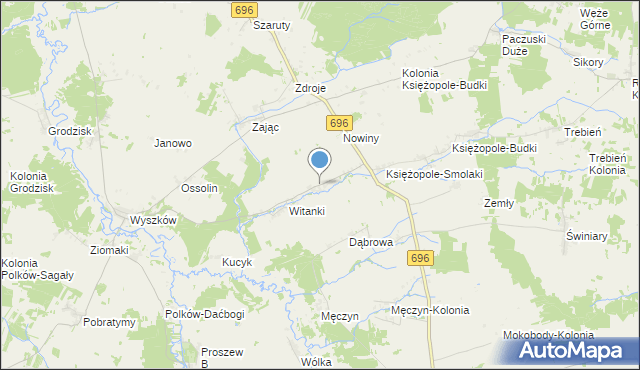 mapa Śnice, Śnice na mapie Targeo