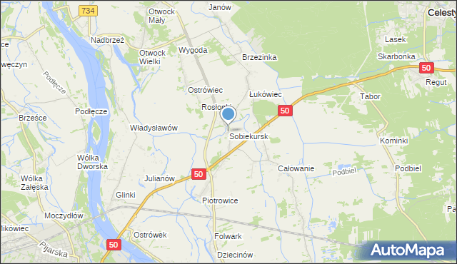 mapa Sobiekursk, Sobiekursk na mapie Targeo