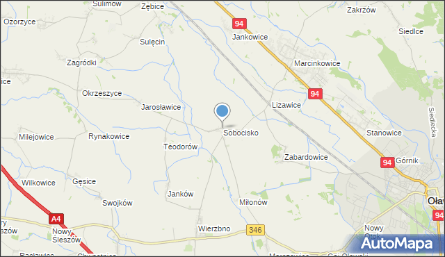 mapa Sobocisko, Sobocisko na mapie Targeo