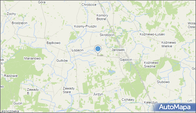 mapa Soboklęszcz, Soboklęszcz gmina Sońsk na mapie Targeo