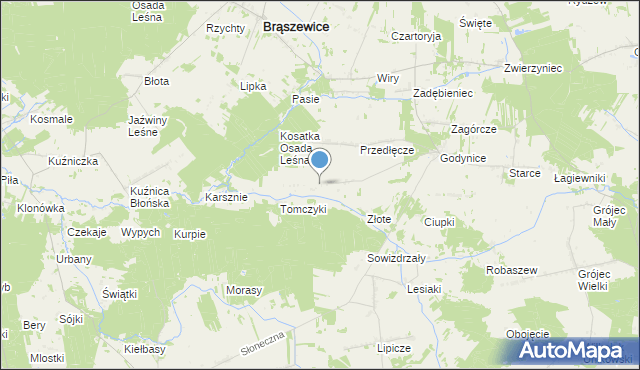 mapa Sokolenie, Sokolenie na mapie Targeo