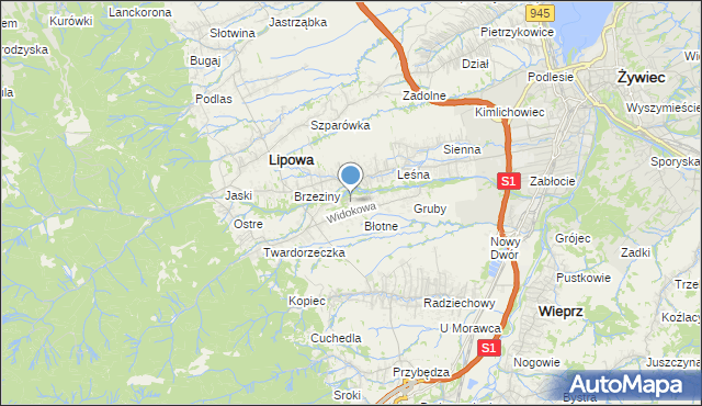 mapa Sośliny, Sośliny na mapie Targeo