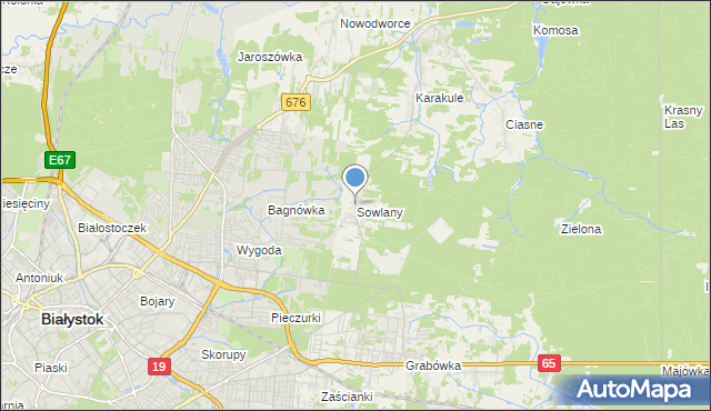 mapa Sowlany, Sowlany na mapie Targeo