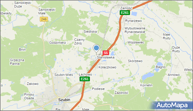 mapa Stanisławka, Stanisławka gmina Szubin na mapie Targeo