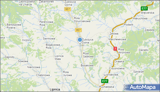 mapa Stankówka, Stankówka na mapie Targeo