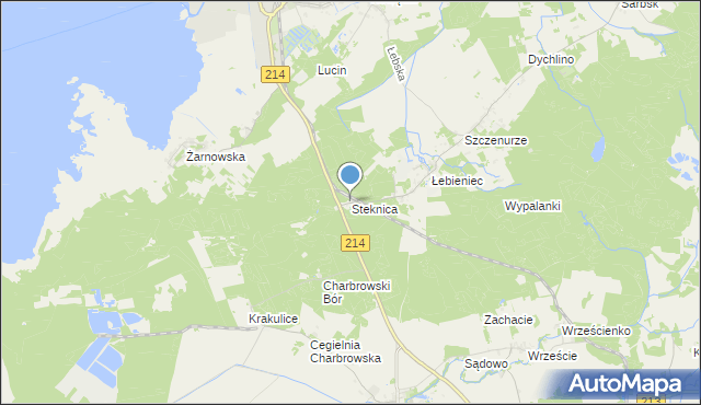 mapa Steknica, Steknica na mapie Targeo