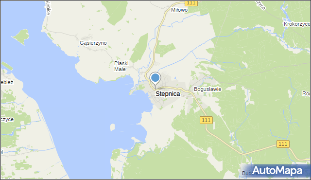 mapa Stepnica, Stepnica na mapie Targeo