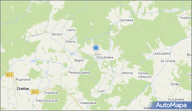 mapa Strzyżówka, Strzyżówka na mapie Targeo