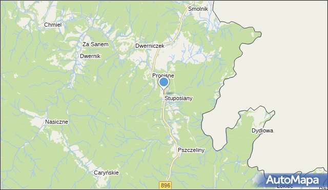 mapa Stuposiany, Stuposiany na mapie Targeo