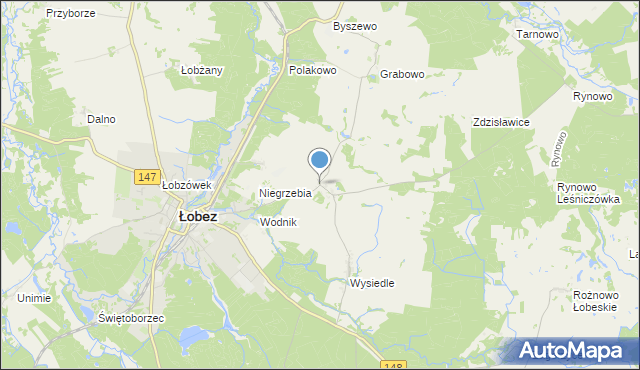 mapa Suliszewice, Suliszewice gmina Łobez na mapie Targeo