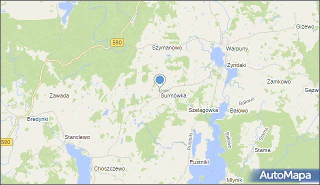 mapa Surmówka, Surmówka na mapie Targeo