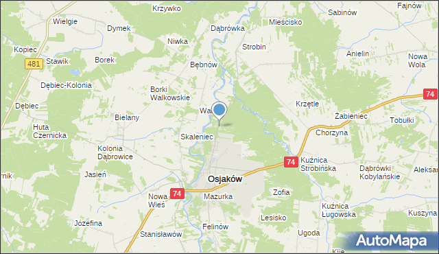 mapa Świercie, Świercie na mapie Targeo