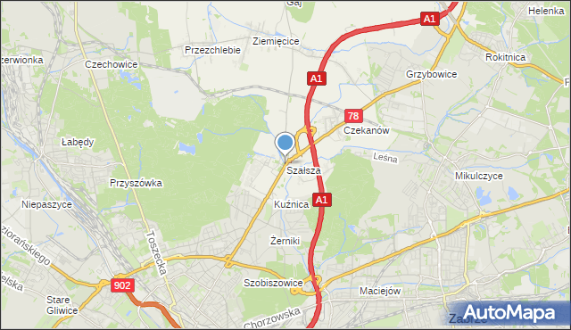 mapa Szałsza, Szałsza na mapie Targeo