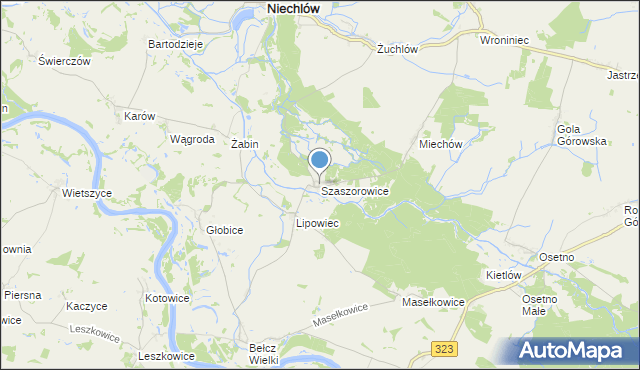 mapa Szaszorowice, Szaszorowice na mapie Targeo