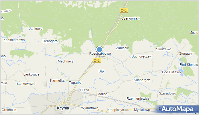 mapa Szczepice, Szczepice na mapie Targeo
