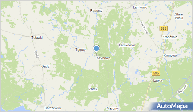 mapa Szynowo, Szynowo na mapie Targeo