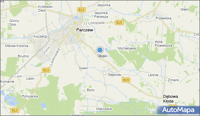 mapa Szytki, Szytki na mapie Targeo