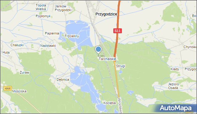 mapa Tarchalskie, Tarchalskie na mapie Targeo