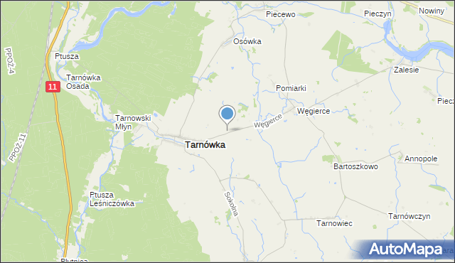 mapa Tarnówka-Wybudowanie, Tarnówka-Wybudowanie na mapie Targeo