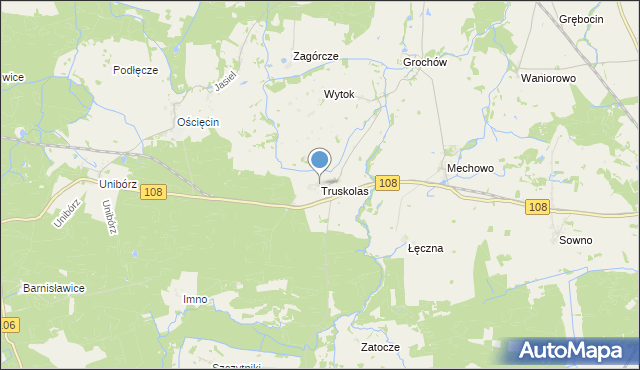 mapa Truskolas, Truskolas na mapie Targeo