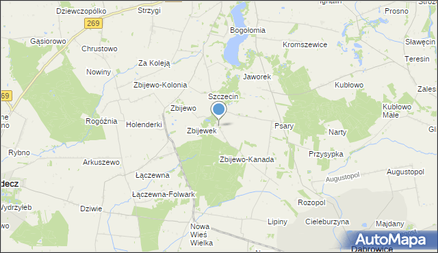 mapa Trzeszczon, Trzeszczon na mapie Targeo