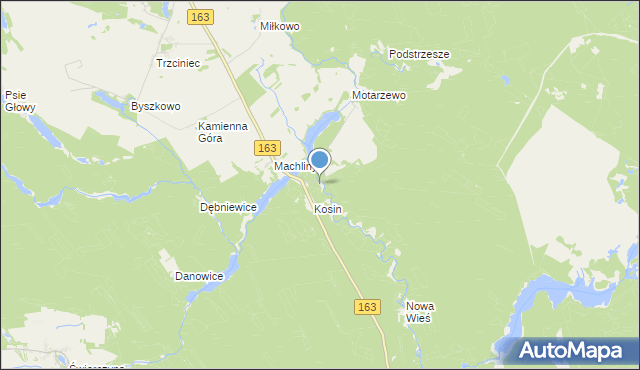 mapa Turze, Turze gmina Czaplinek na mapie Targeo