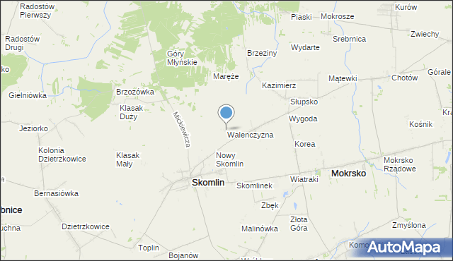 mapa Walenczyzna, Walenczyzna na mapie Targeo