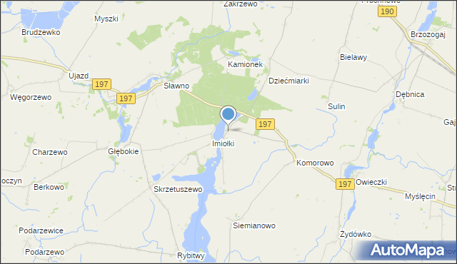 mapa Waliszewo, Waliszewo gmina Kłecko na mapie Targeo