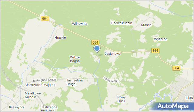 mapa Wierzchominy, Wierzchominy na mapie Targeo