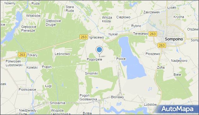 mapa Wierzelin, Wierzelin na mapie Targeo